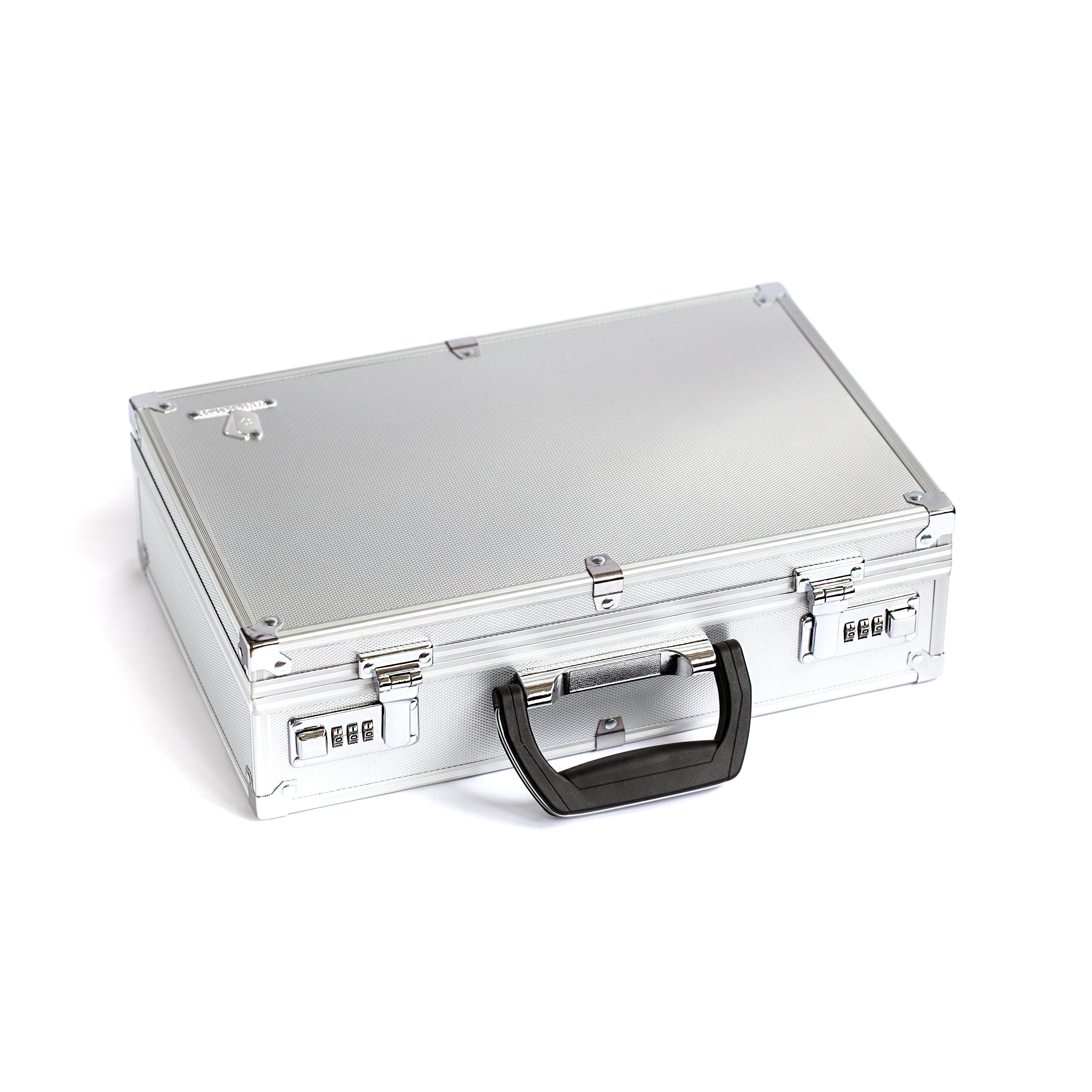 Gaming Briefcase A6 with Velcro walls - Silver – KakapopoTCG