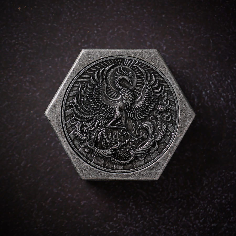 Phoenix's Nest - Metal Dice Box