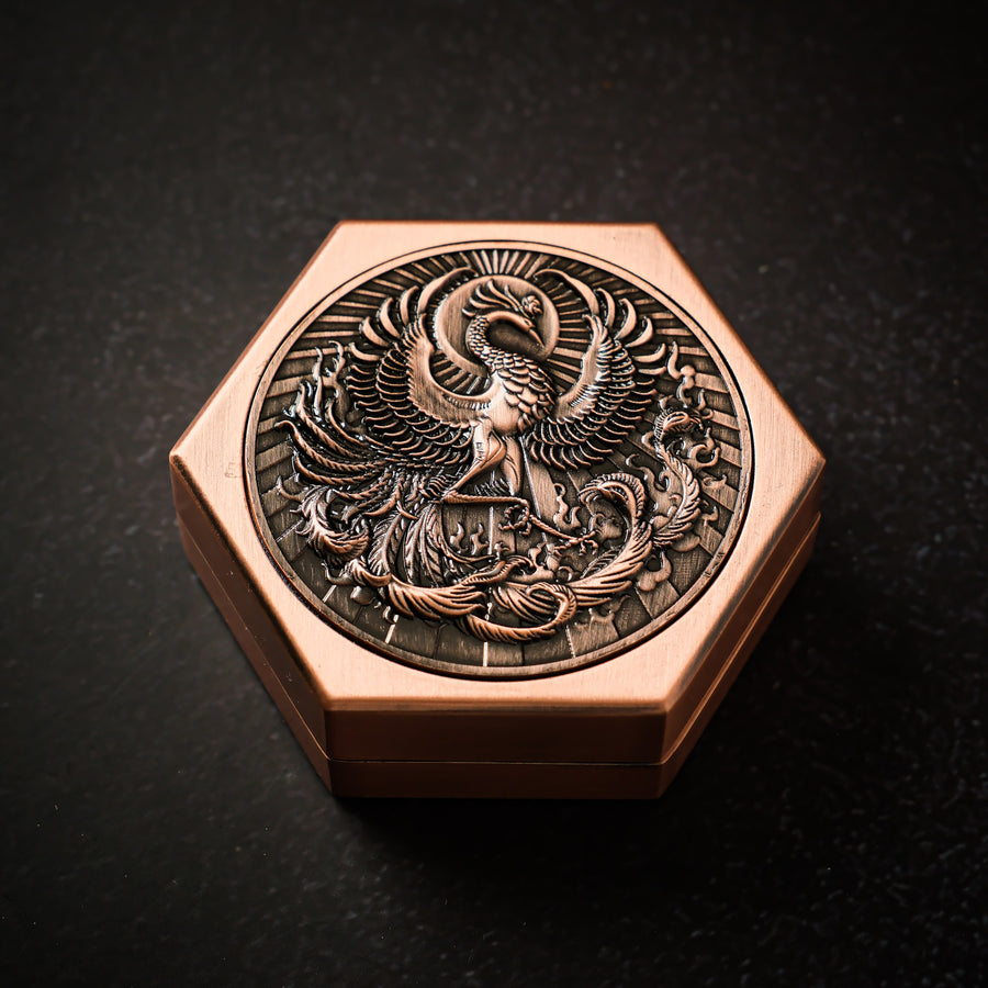 Phoenix's Nest - Metal Dice Box