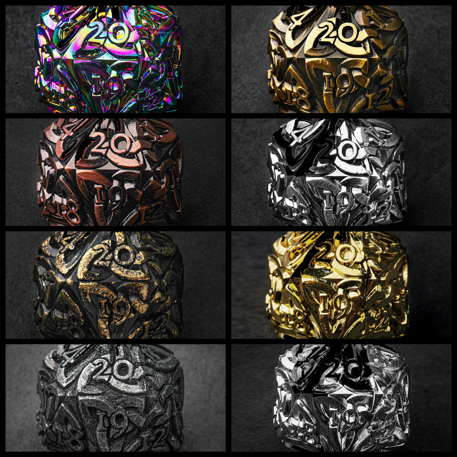 D20 Spindown - Set of 8x Endless Dice Life Counters