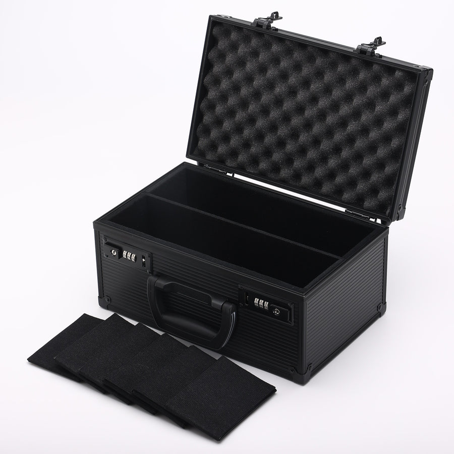 Graded Card Slab Briefcase with Velcro walls - Black KakapopoTCG Graded Card Slab Briefcase with Velcro walls - Black KakapopoTCG