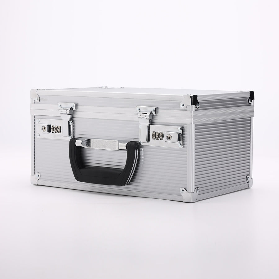 Graded Card Slab Briefcase with Velcro walls - Silver KakapopoTCG Graded Card Slab Briefcase with Velcro walls - Silver KakapopoTCG