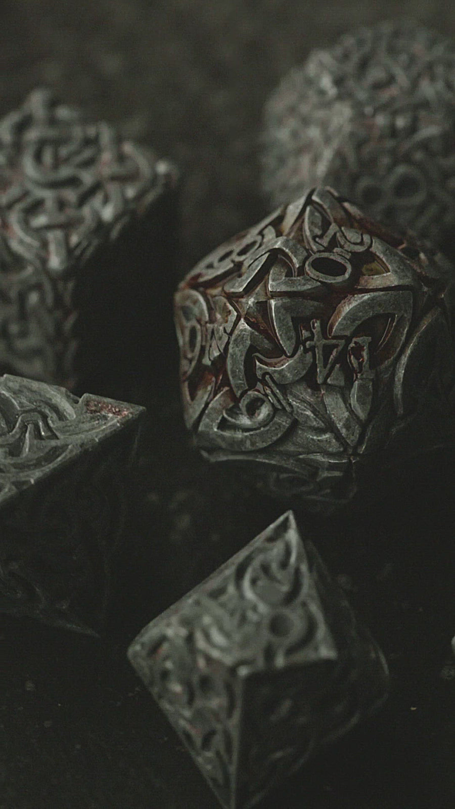 Endless Darkness Polyhedral Dice Set