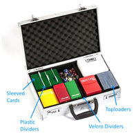 Gaming Briefcase A6 with Velcro walls - Silver – KakapopoTCG