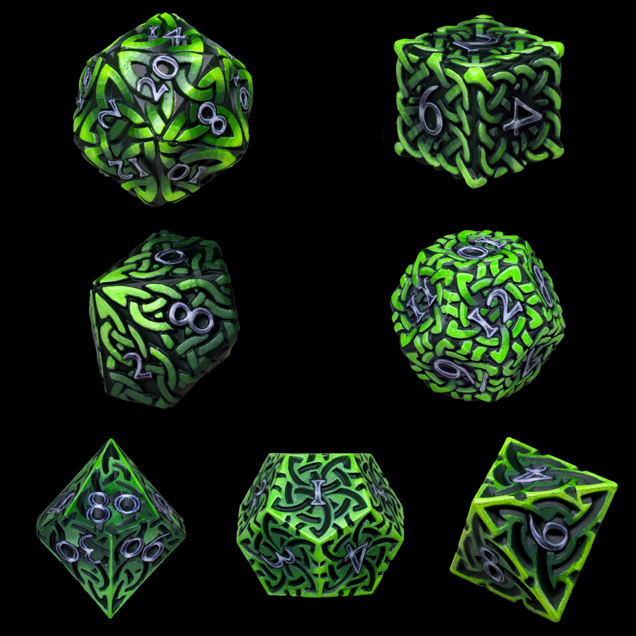 Hand-painted Dice - Area 51