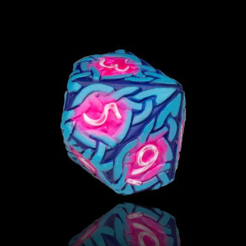 Hand-painted Dice - Cyberpunk