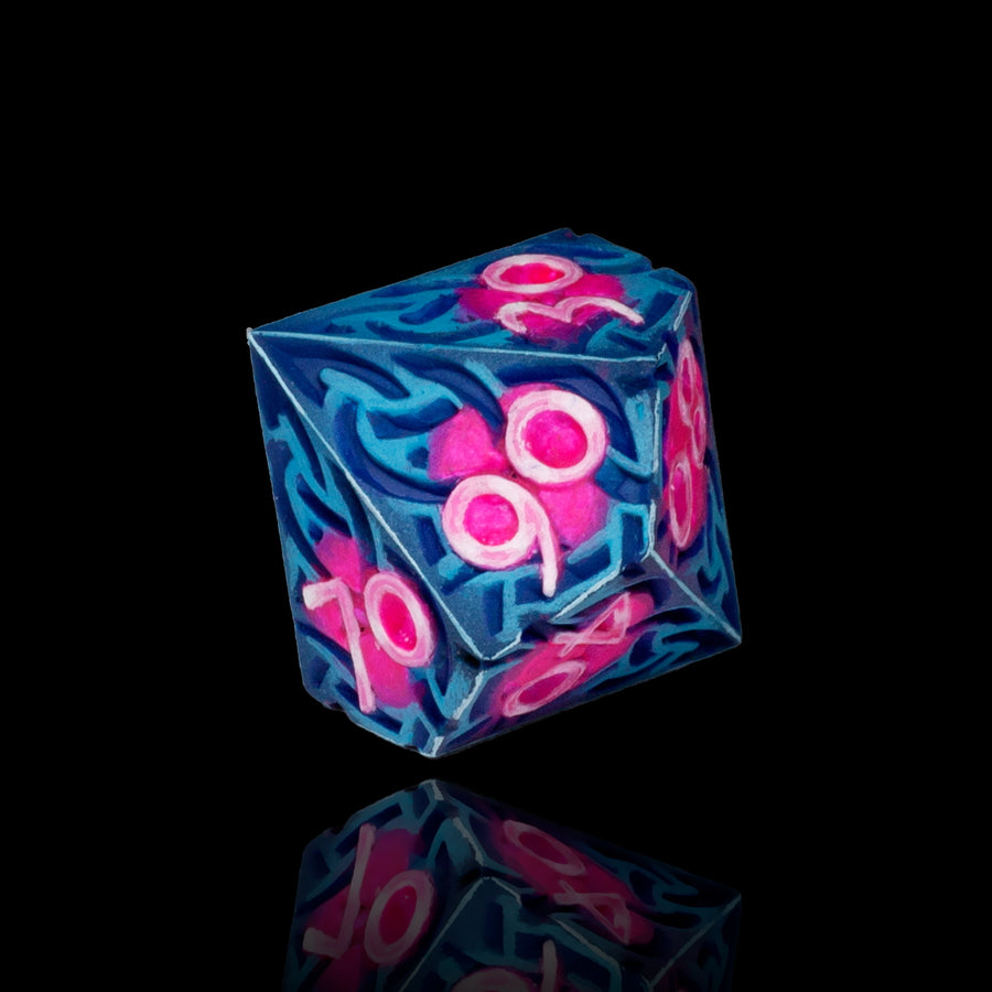 Hand-painted Dice - Cyberpunk