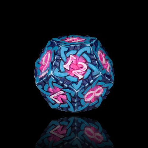 Hand-painted Dice - Cyberpunk