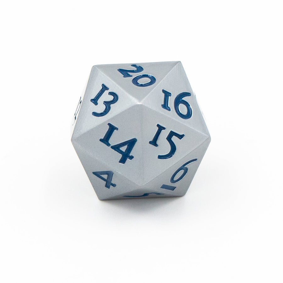D20 Spindown - Table Breakers Silver Life Counter Dice