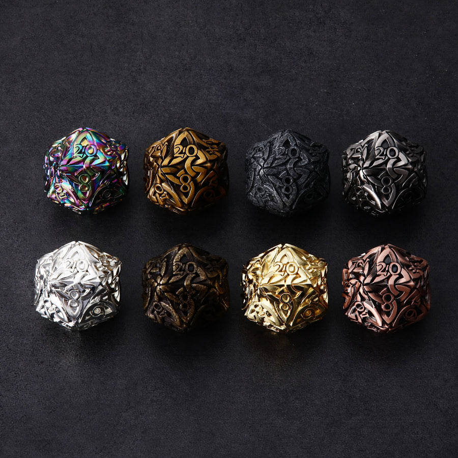 Endless Dice Set of 8x D20 Standard/RPG Dice