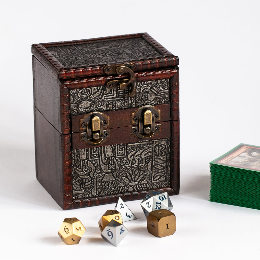 The Elven Vault Deck & Dice box - Ancient Egypt