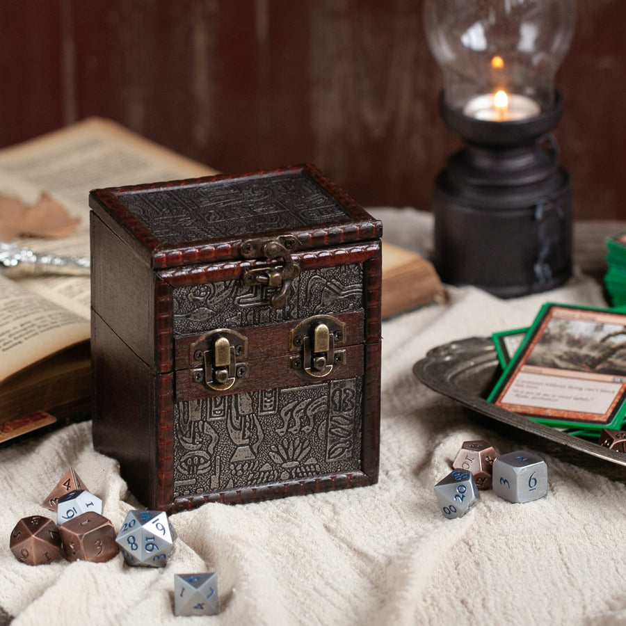 The Elven Vault Deck & Dice box - Ancient Egypt