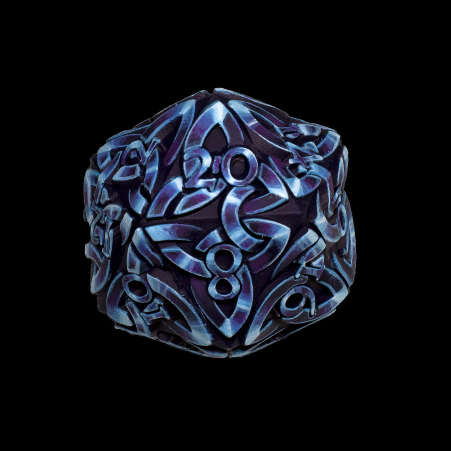 Hand-painted Dice - Moonlight