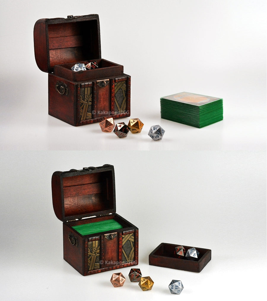 The Elven Chest Deck & Dice box - Ancient Scroll