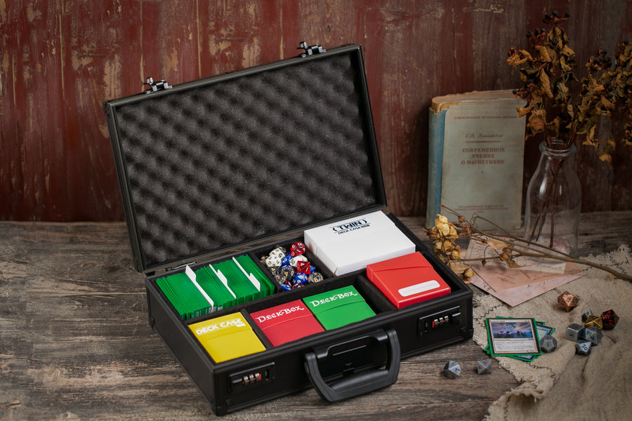 Gaming Briefcase A6 with Velcro walls - Black