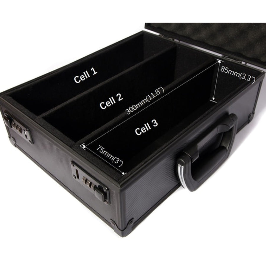 Gaming Briefcase E3 with Velcro walls - Black